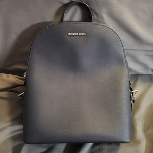 Navy Blue Michael Kors Backpack Purse